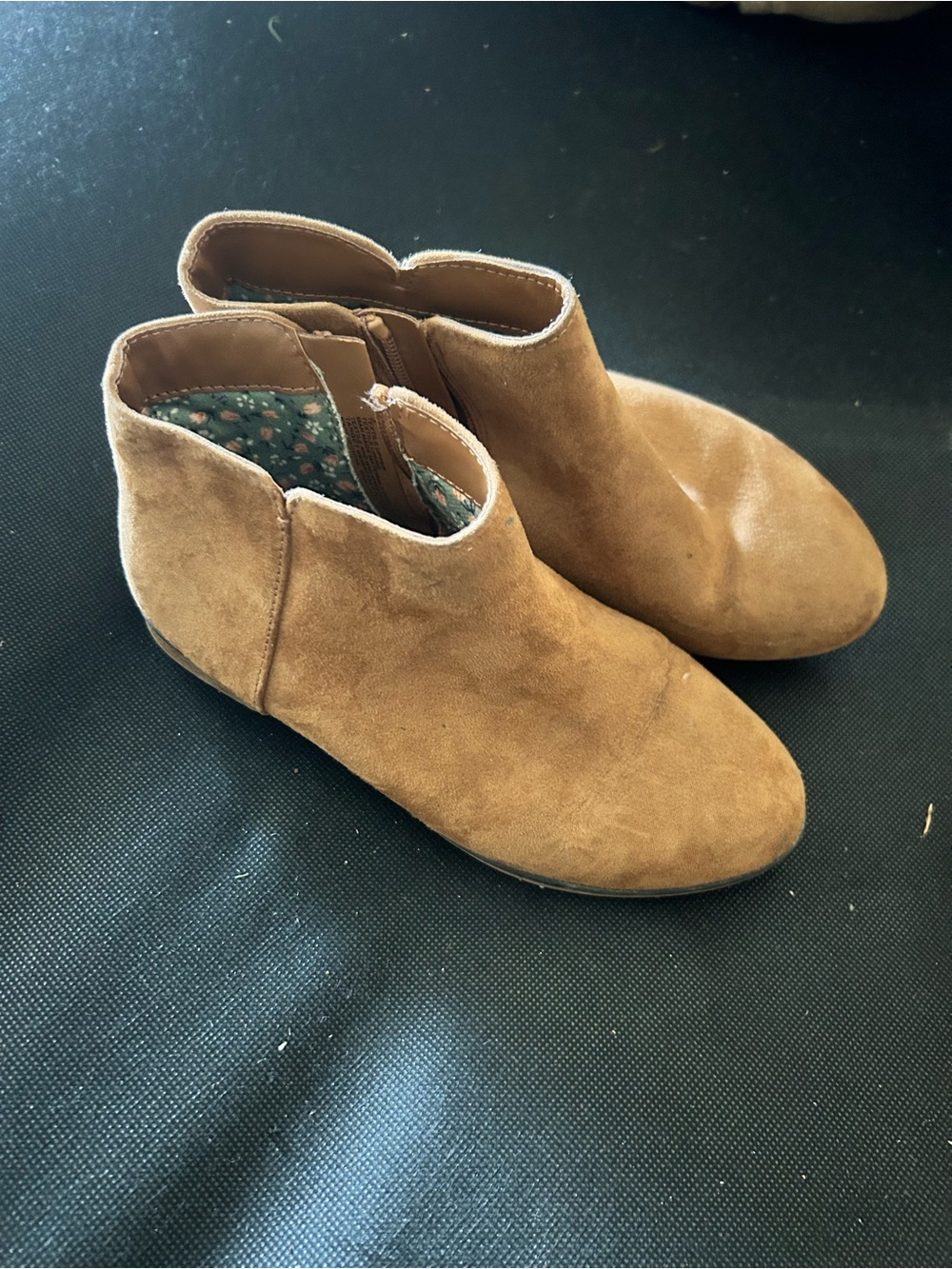 Cat & Jack Tan Suede Ankle Booties
